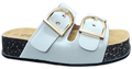 Platform Sandals Beige Cork/Gold Buckle F0270-340
