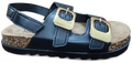 Platform Sandals Black PU/Buckle F0208-1005
