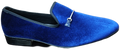 Mens Formal Suede Buckle Navy AMO5