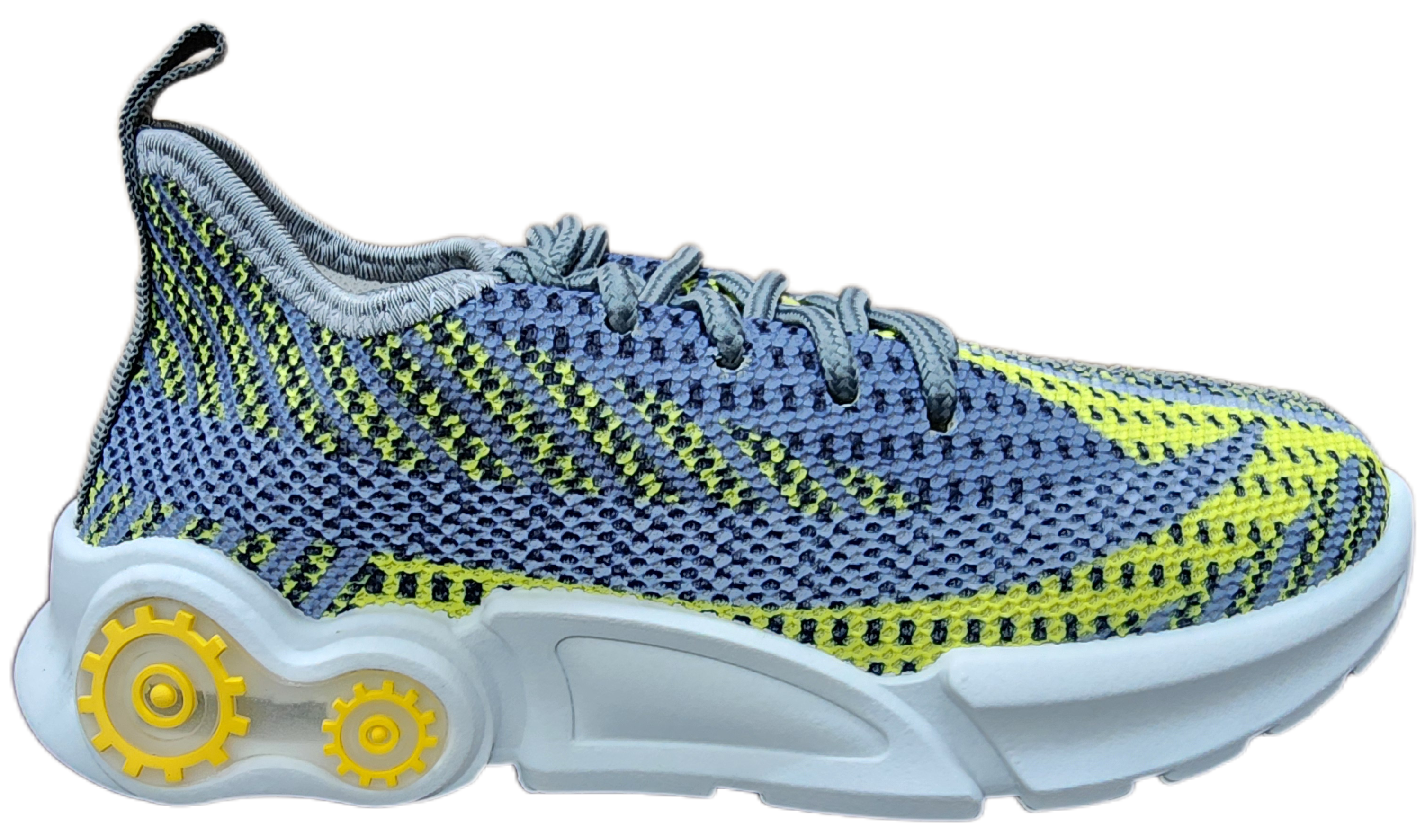 Kids Sneaker Light Up Green/Yellow DX-3203
