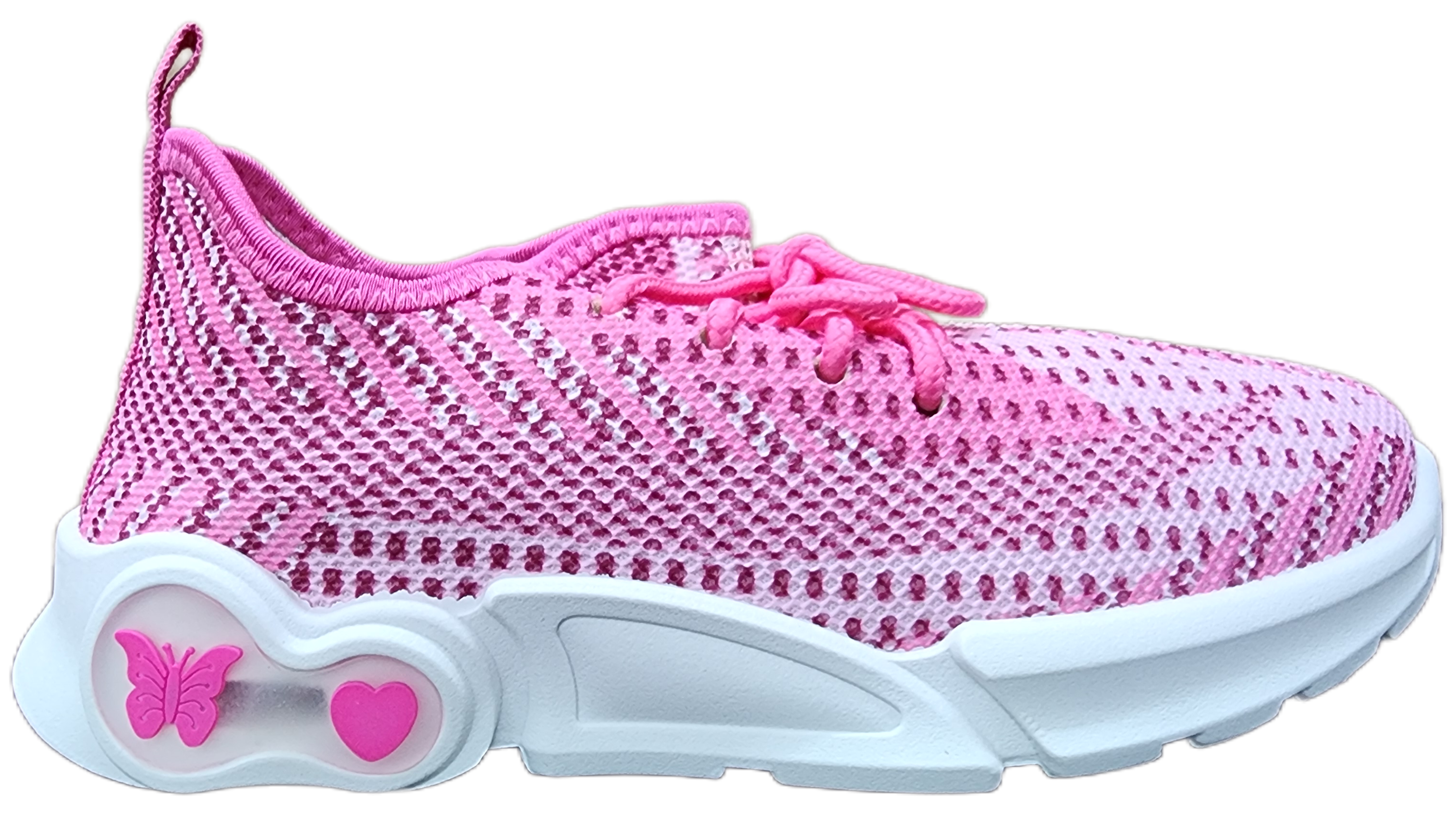 Kids Sneaker Light Up Pink/White DX-3203