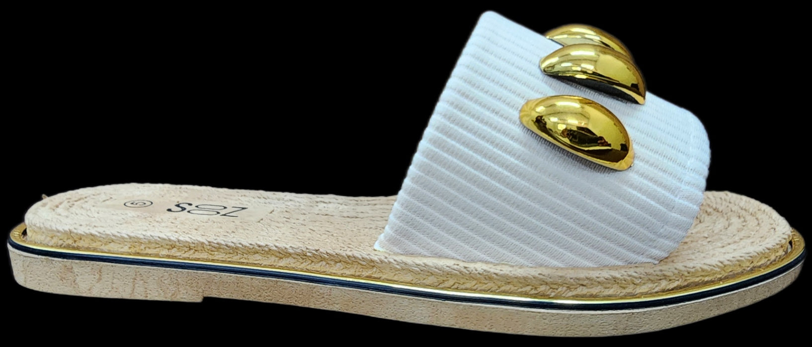 Ladies Sandal White Gold Jewel F0271-20