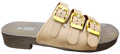 Ladies Clog Sandal Tan F0258-306