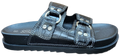 Ladies Clog Sandle Buckle Black F0218-8