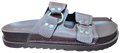 Ladies Clog Sandle Buckle Choc F0218-8