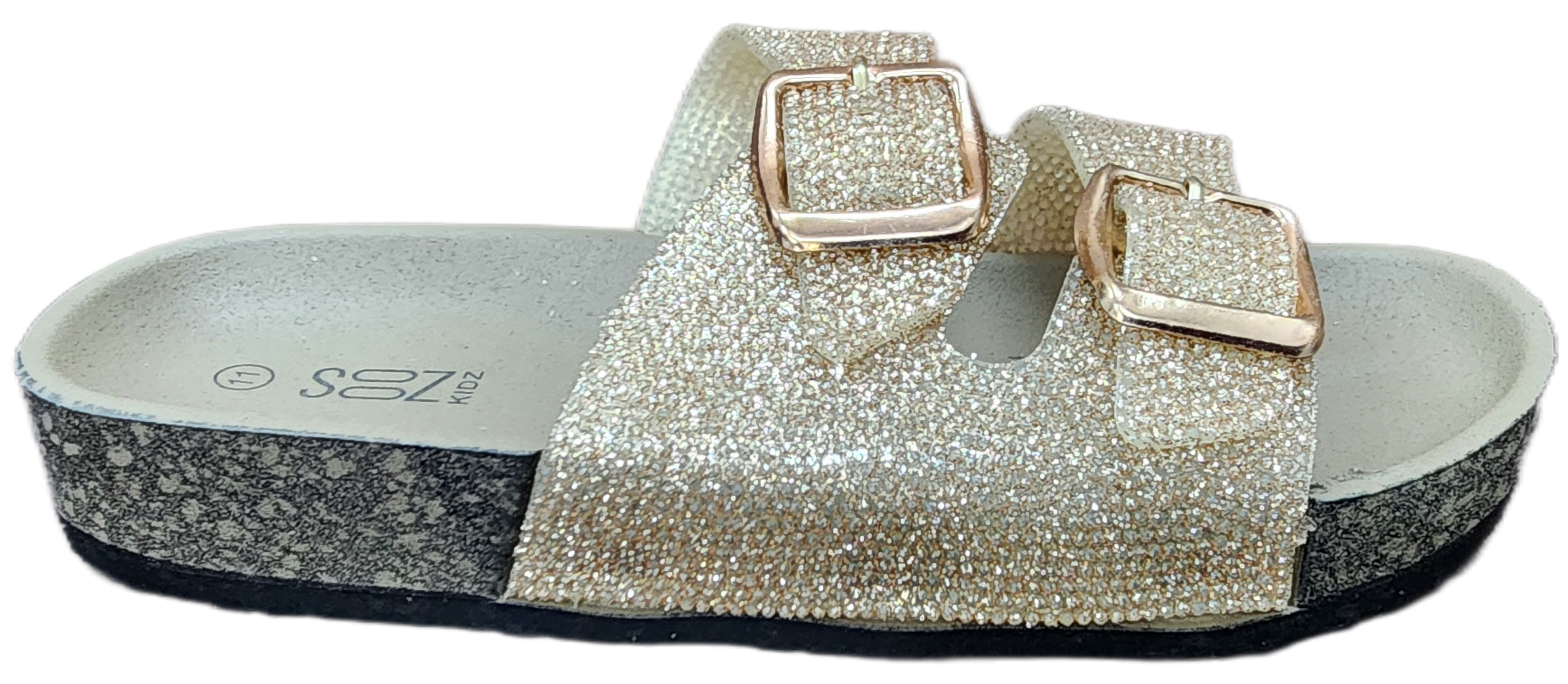 Girls Sandal Glitter Rose F077-334