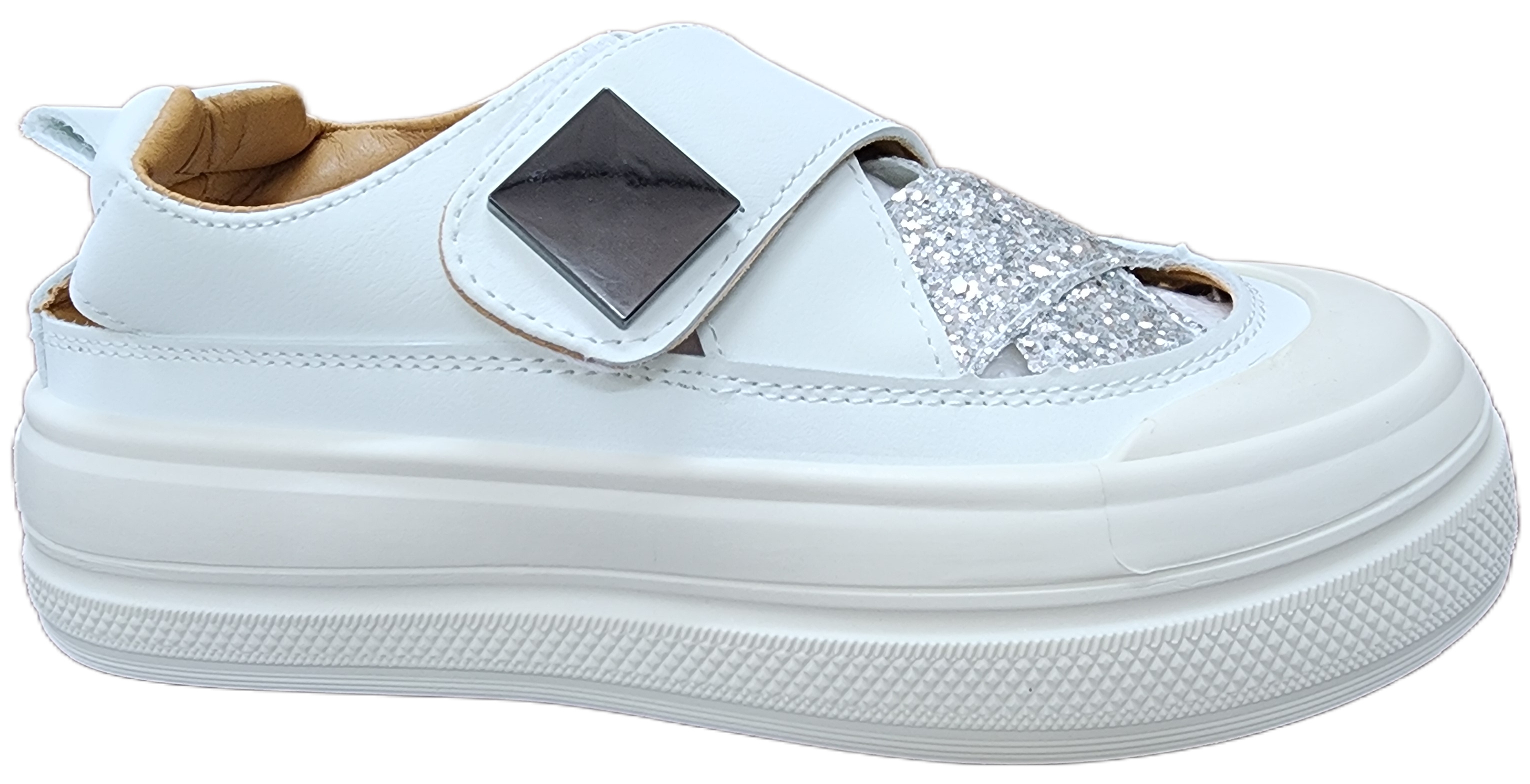 Ladies Push-in Sneakers White DJ-37