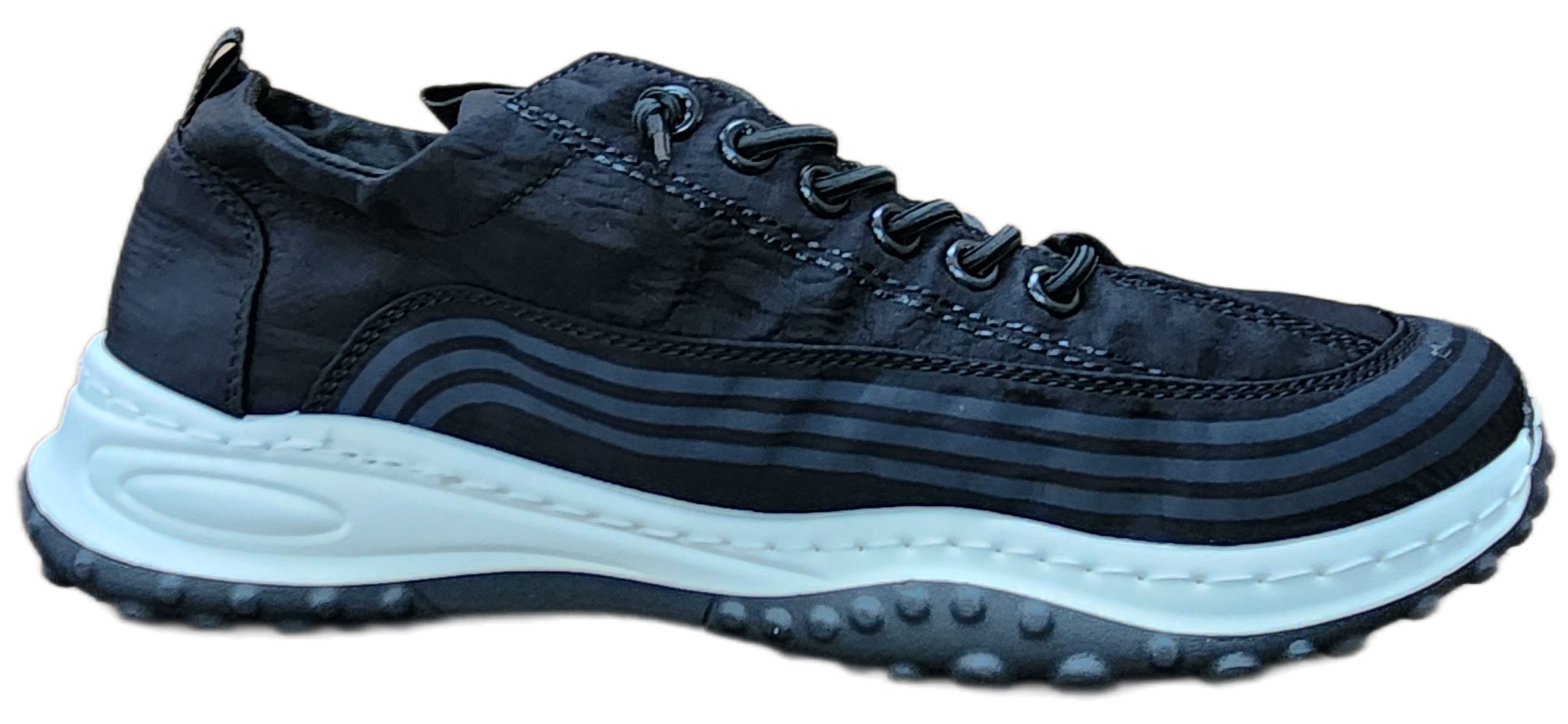 Mens sneakers w/Decal black ZM273-1