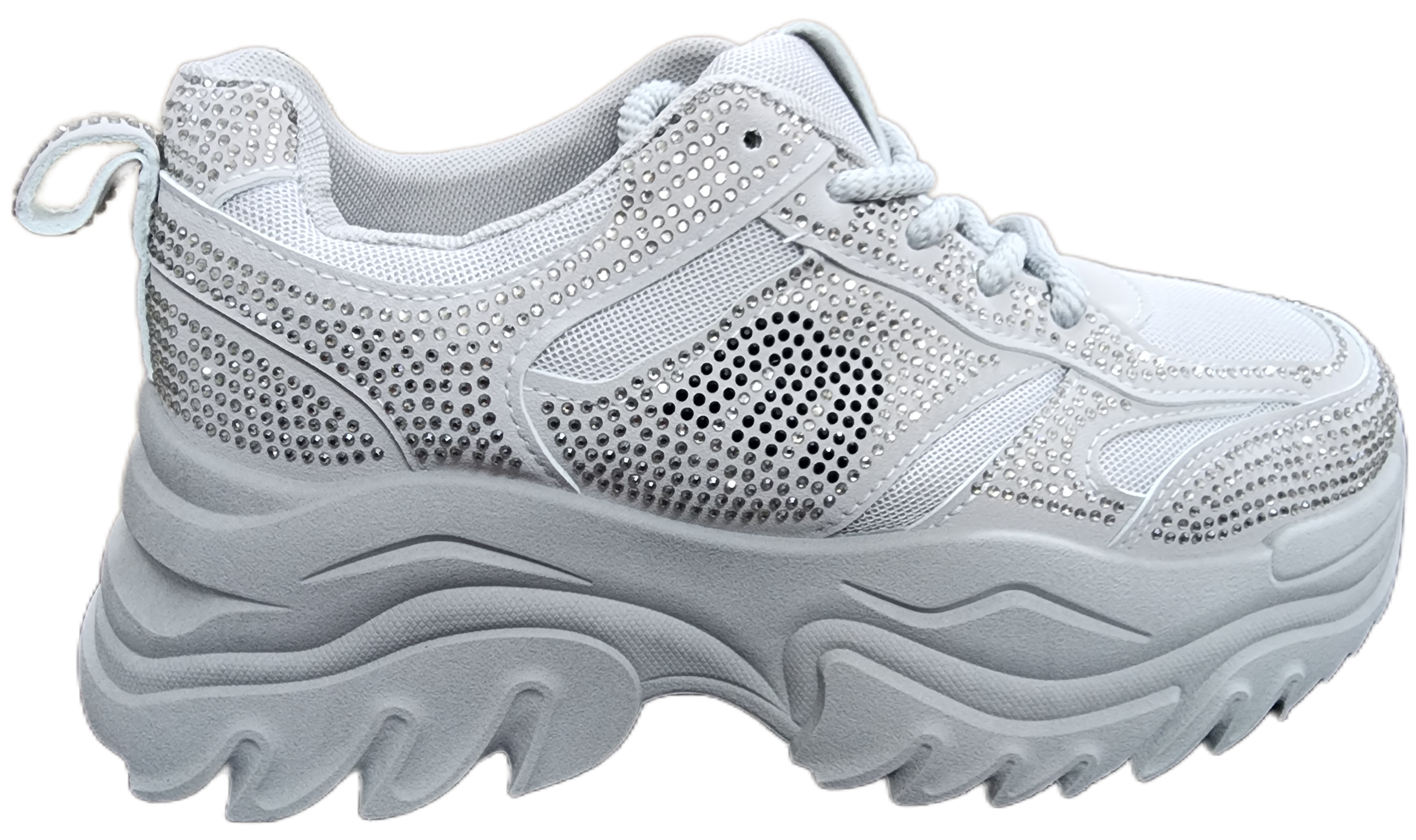Ladies Sneakers Bling Grey DJ-50