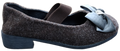 Ladies Pumps Brown Bow/Silver WIN-1452-2