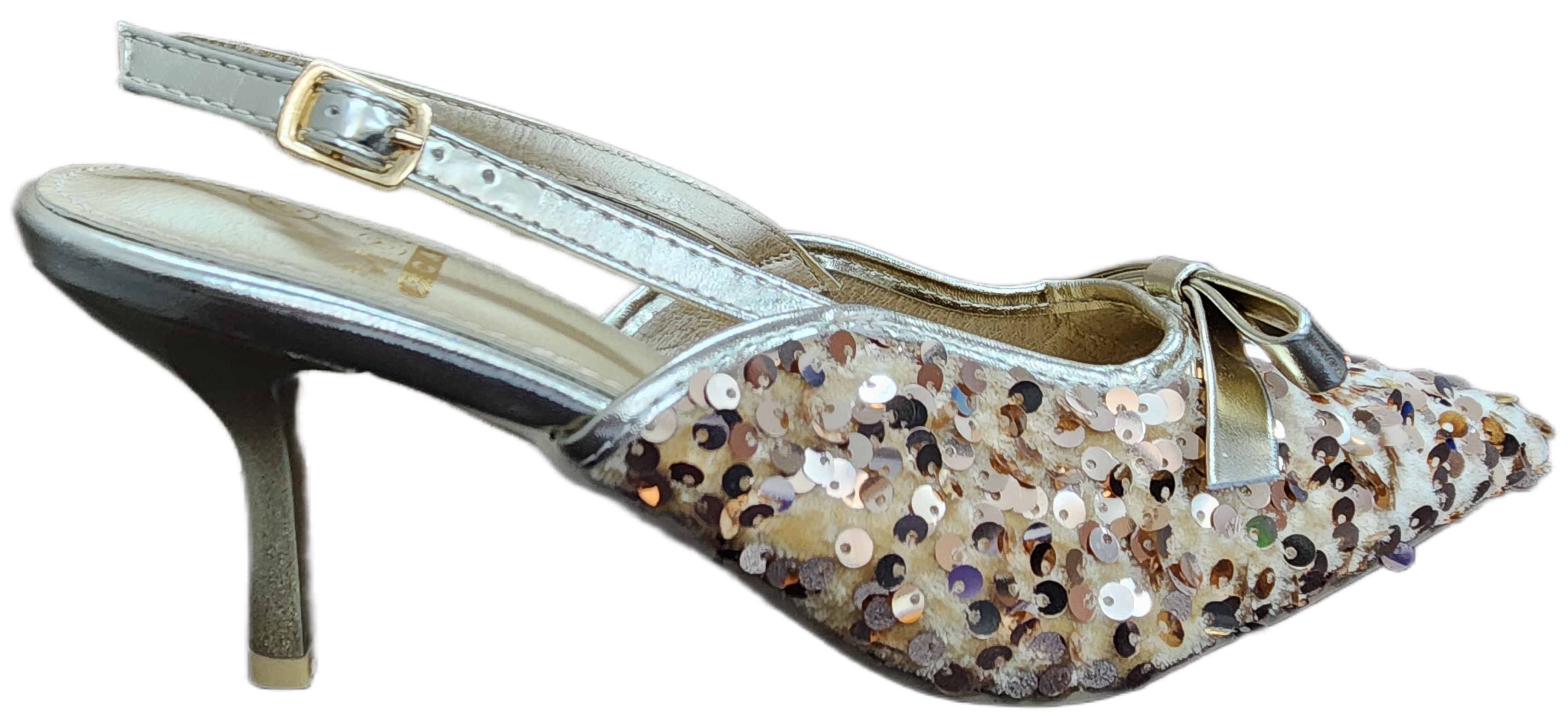 Ladies Sequin High Heel Rose SMC41092