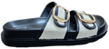Ladies Platform Sandal Beige w/Buckle YT241