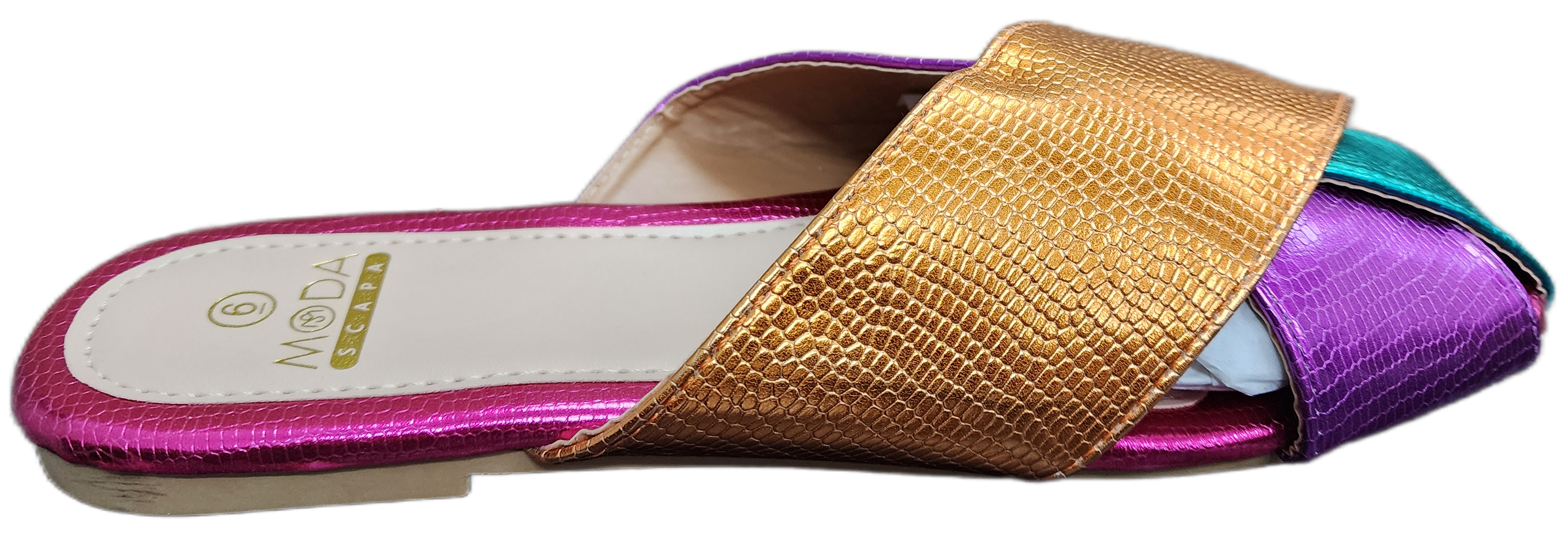 Ladies Sandal Orange/Multi 230241-18