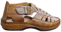 Mens PU Leather Sandal Tan JM242-3