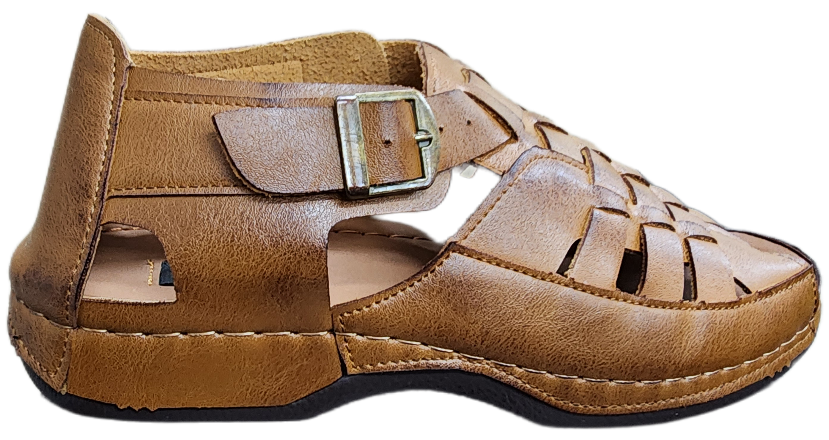 Mens PU Leather Sandal Tan JM242-3