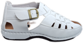 Mens PU Leather Sandal White JM242-3