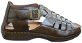 Mens PU Leather Sandal Choc JM242-3