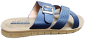 Ladies Sandal Flat Navy L5315-11