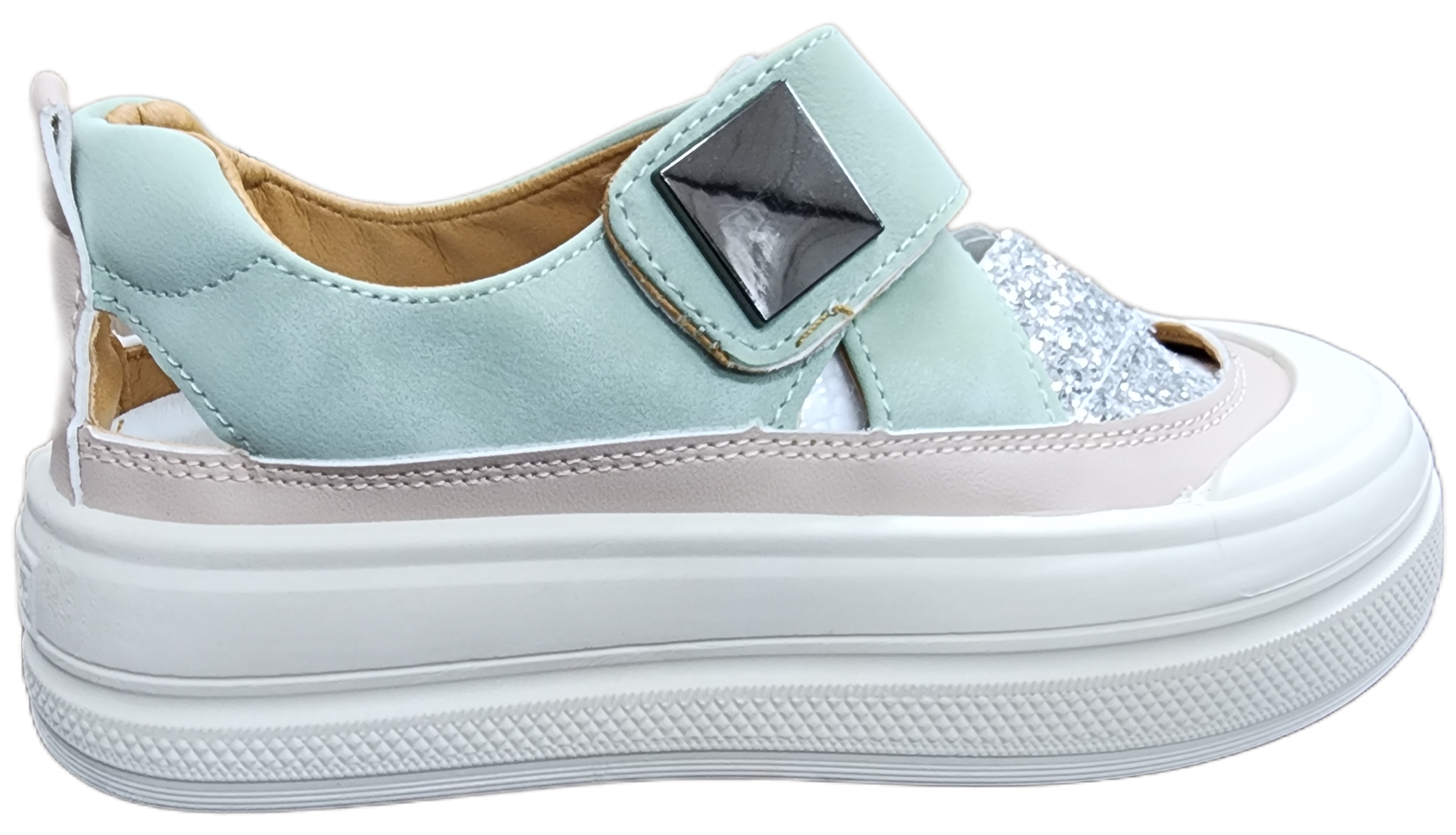 Ladies Push-in Sneakers Green DJ-37
