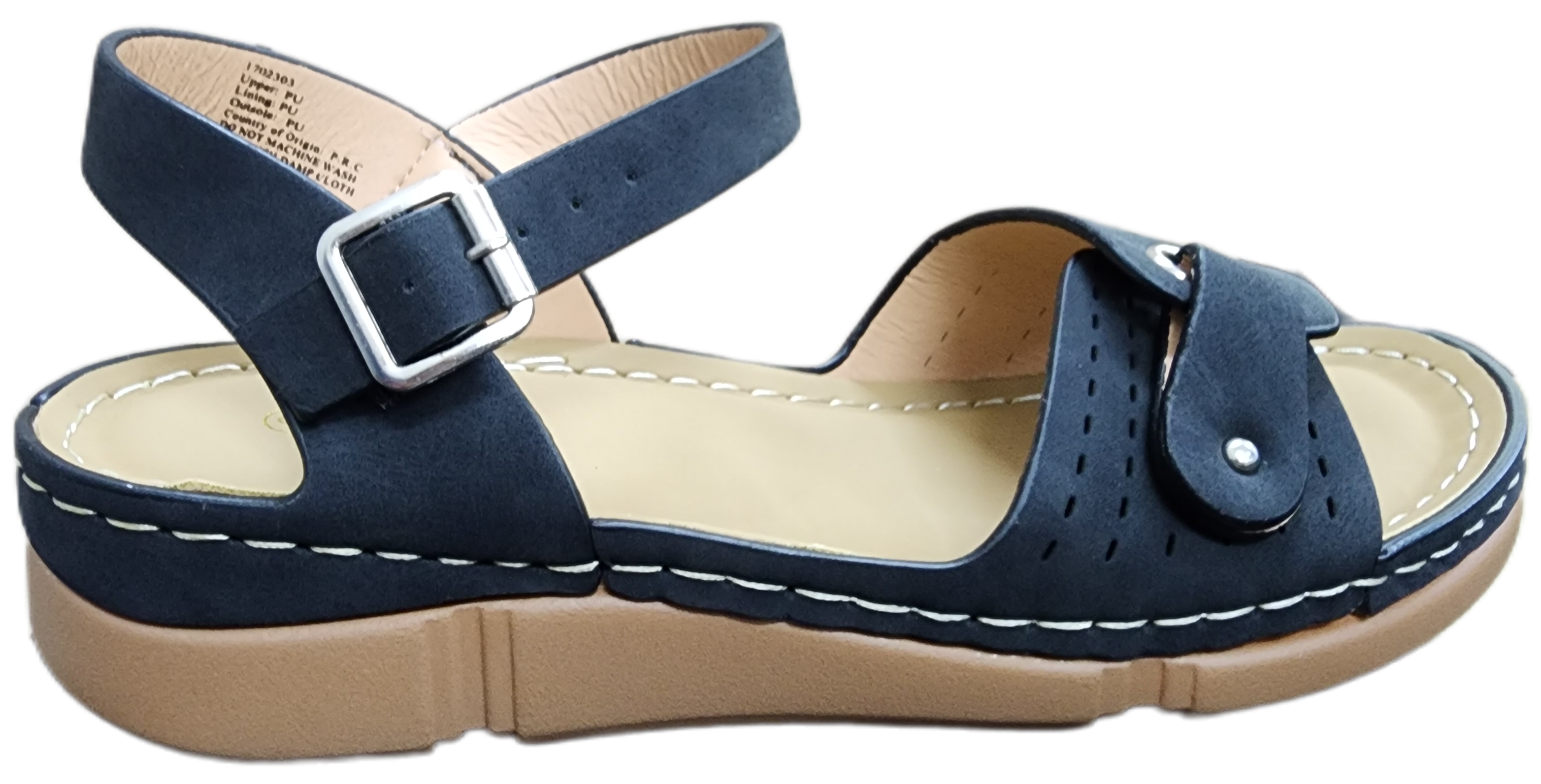 Ladies Sling-Back Sandals Black JL109-8