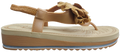 Ladies Sandal Flower Sling-Back Tan F0269-54
