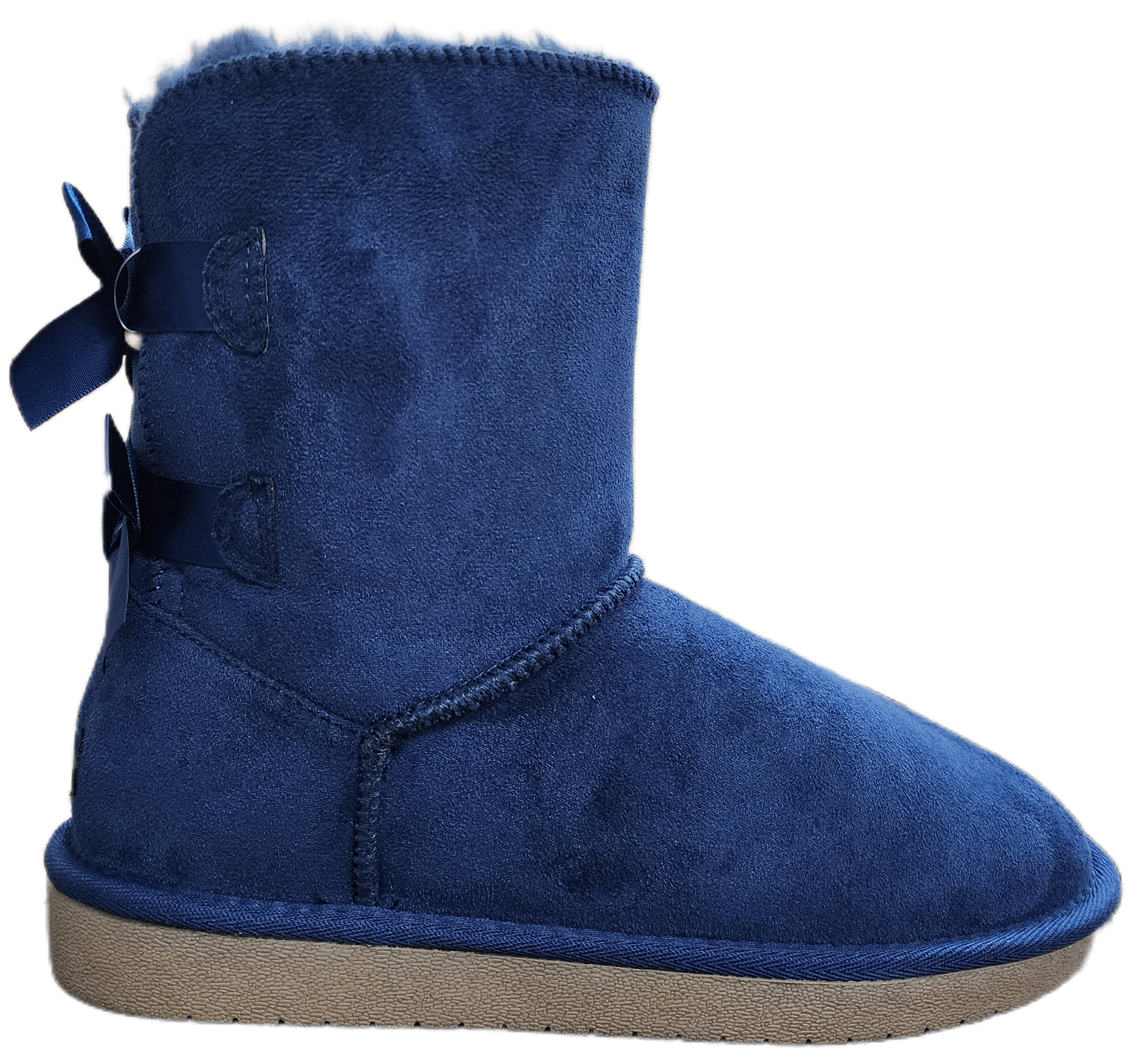 Ladies Fleece Inner Ugg Boots Navy WIN-1460