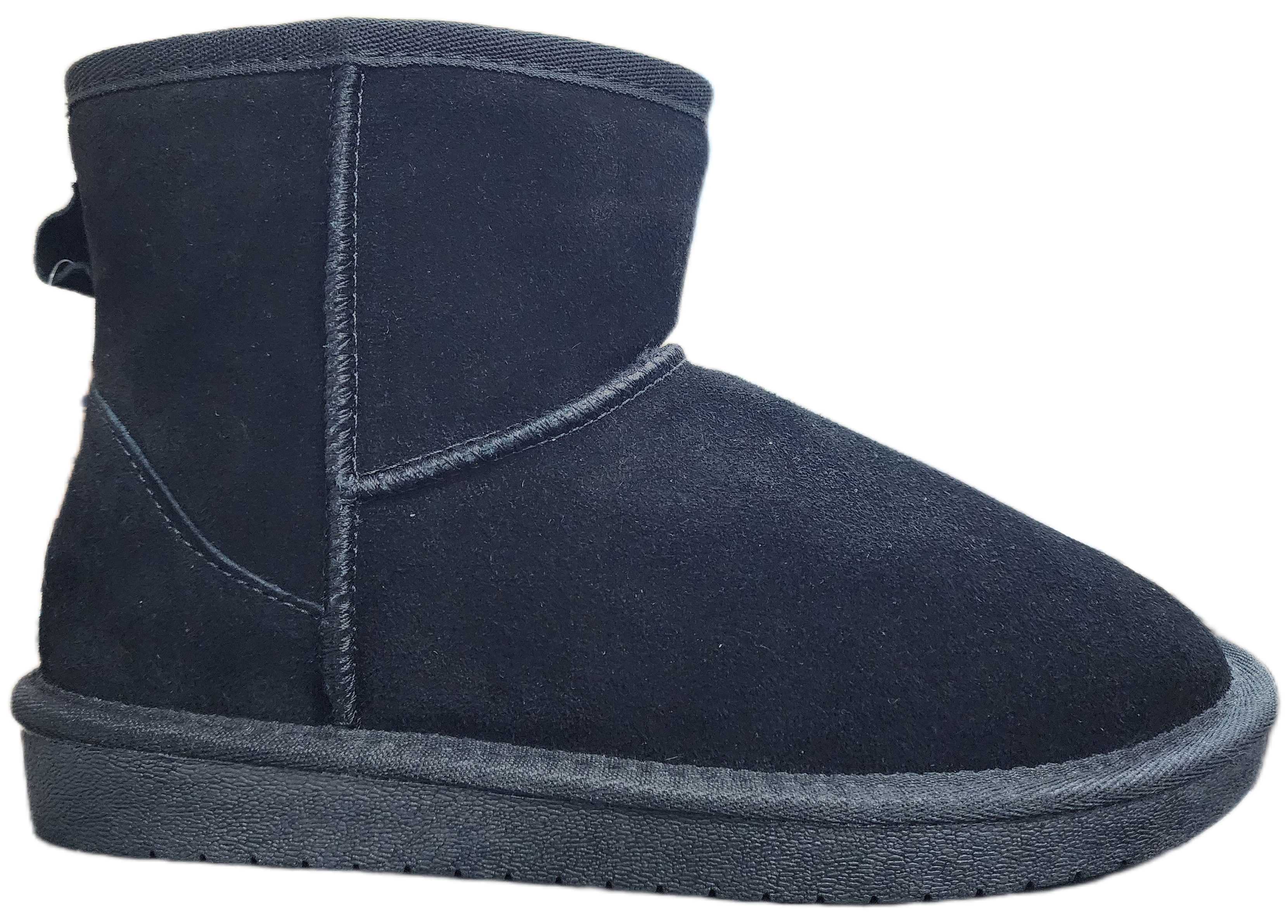 Ladies Fleece Inner Ugg Boots Black WIN-1458