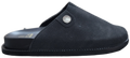 Ladies Mens Closed Front Mule Black JEN-401