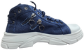 Ladies Platform Sneakers Dark Blue Denim ZL-263-1