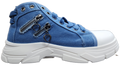 Ladies Platform Sneakers Light Blue Denim ZL-263-1