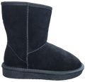 Ladies Fleece Ugg Ankle Boot Black WIN-1459