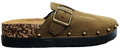 Ladies Closed Birkenstock Olive Studded F0124-440