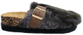 Ladies Closed Birkenstock Fur Choc F0124-430