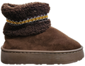 Ladies Ugg Wool Ankle Boot Choc 25069