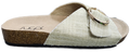Ladies Sandal Gold Buckle Natural Gold WIN-1423