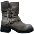 Ladies High Heel Boot W/ buckle Khaki WIN-1499