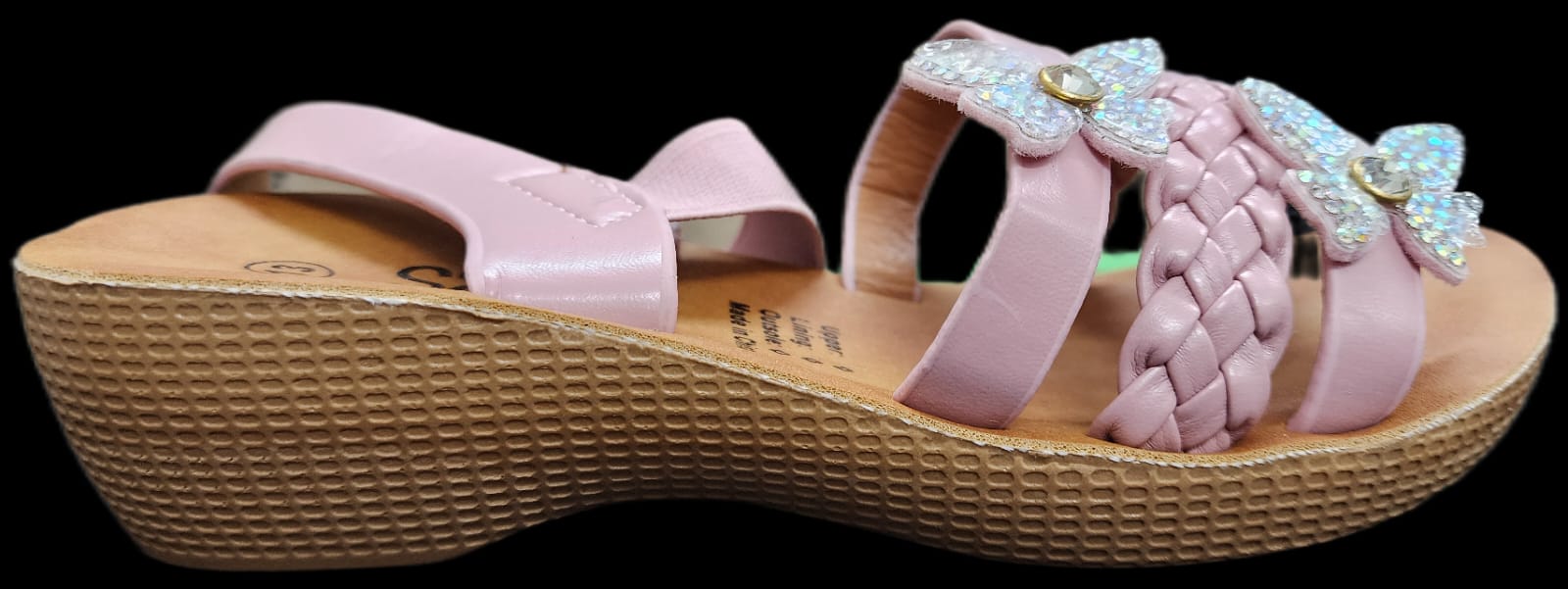 Kids Girls Sandal Butterfly Mink C5315-18
